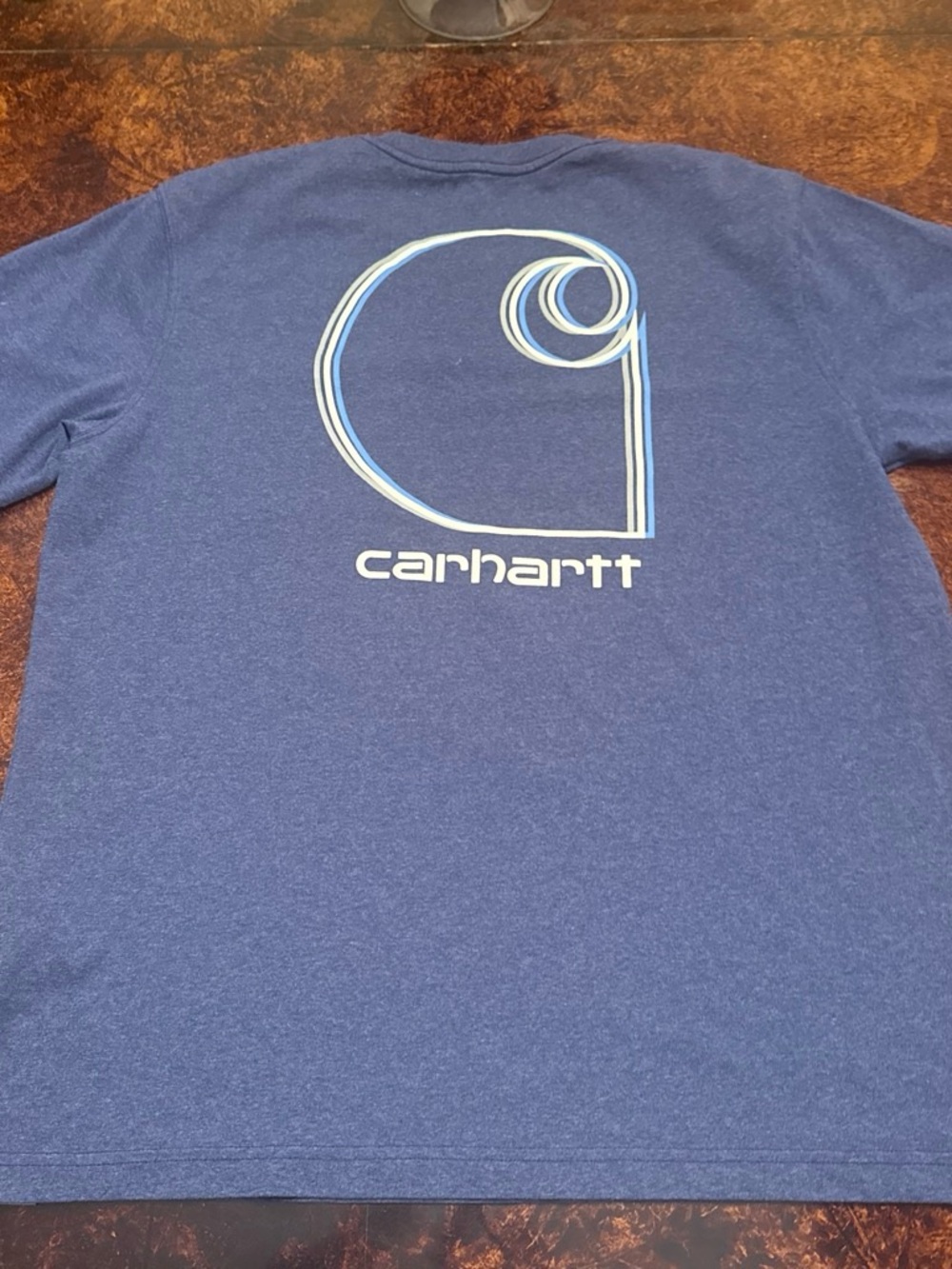 Carhartt Navy Short-Sleeve Pocket Tee